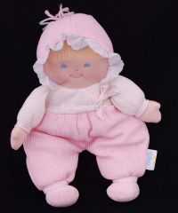 Eden Plush THERMAL Waffle Fabric Girl Pink Doll Lovey